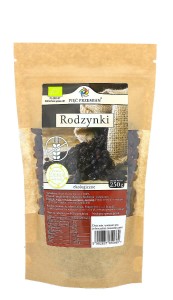 Bezglutenowe rodzynki bio 250g Pięć Przemian