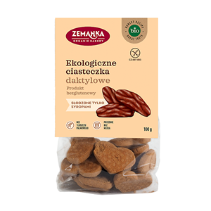 Bezglutenowe ciastka daktylowe bio 100g Zemanka
