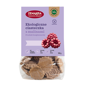 Bezglutenowe ciastka z malinami bio 100g Zemanka