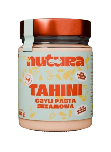 Bezglutenowa wegańska pasta sezamowa Tahini 250g Nutura