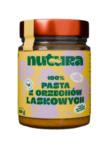 Bezglutenowa wegańska pasta z orzechów Laskowych 250g Nutura