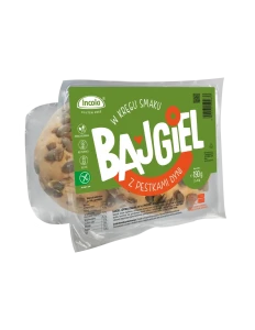Bezglutenowy bajgiel z pestkami dyni 2x95g Incola