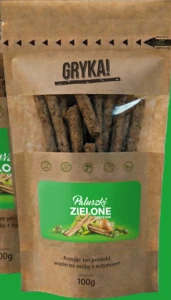 Bezglutenowe paluszki gryczane zielone 100g Gryka!
