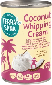 Bezglutenowy krem kokosowy do ubijania bio 400ml Terrasana