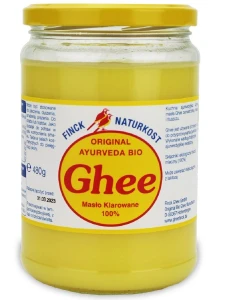 Bezglutenowe masło klarowane bio Ghee 480g Finck Ayurveda