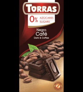 Czekolada gorzka z kawą 75g Torras