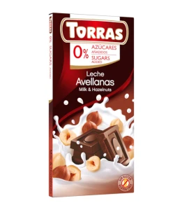 Czekolada mleczna z orzechami 75g Torras
