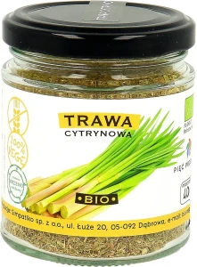 Bezglutenowa trawa cytrynowa bio 40g Pięć Przemian