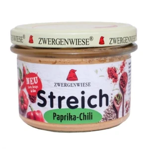 Bezglutenowa wegańska pasta papryka-chilli 180g Zwergenwiese